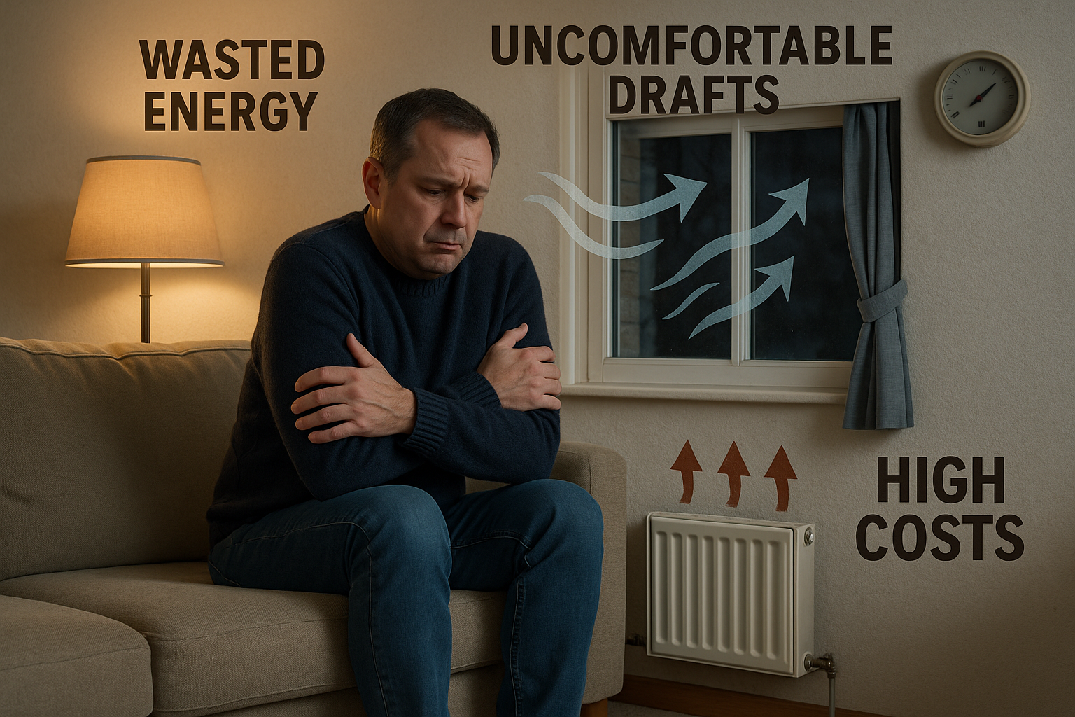 Old, inefficient insulation representing a problem